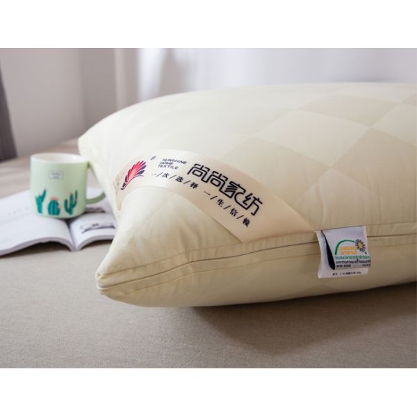 Washable 300 Cotton Yarn Firm Down Pillow
