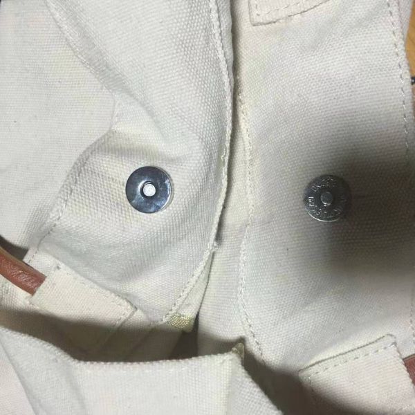 Large Capacity Natural Canvas Grocery Totes , Ladies Cloth Canvas Bags