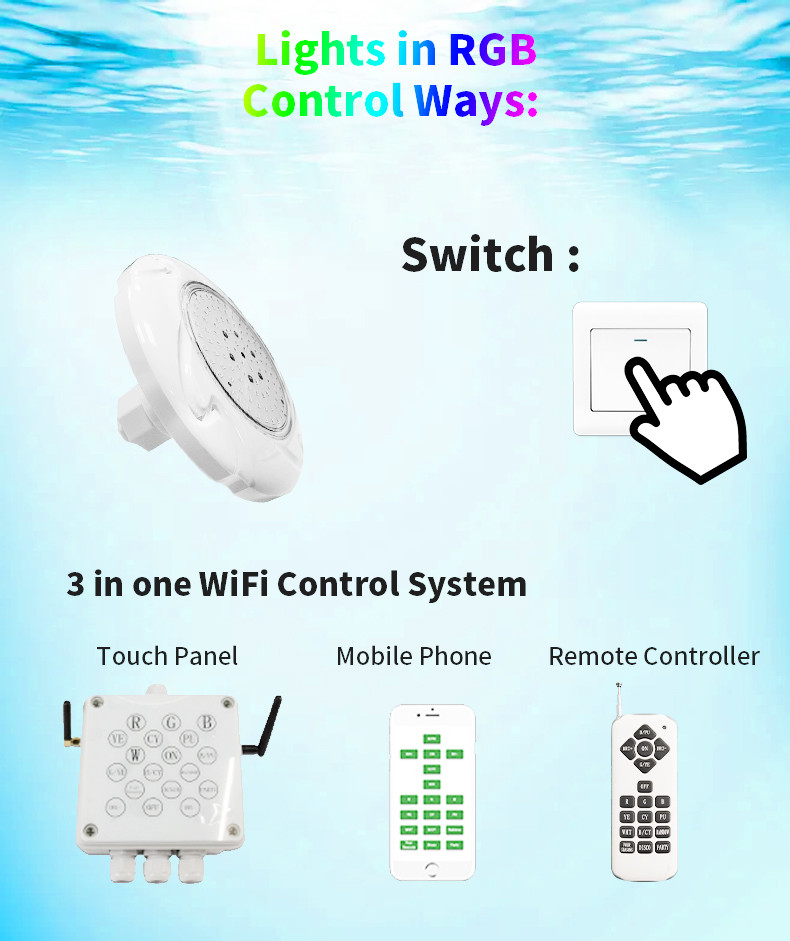 Прочный свет бассейна СИД 6W RGB, Multicolor светильник бассейна СИД Inground