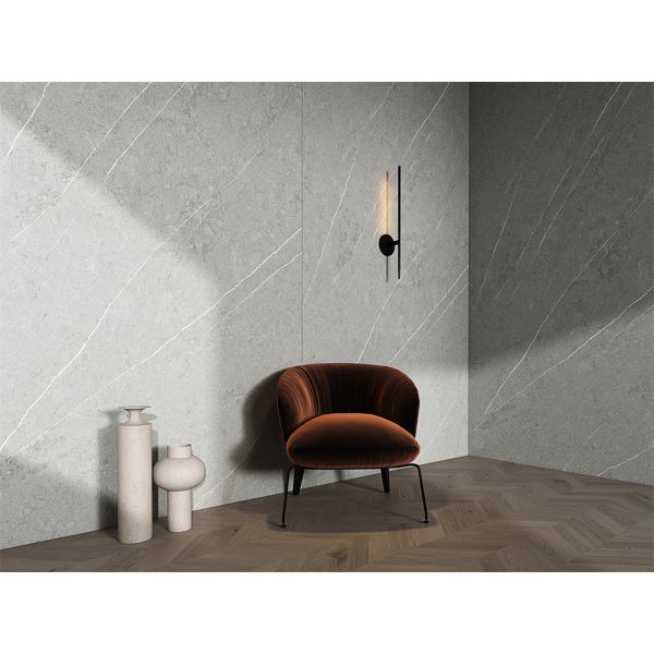 Серый Мат 1600х3200мм Антибактериальный пол Синтерированные каменные плиты для гостиной