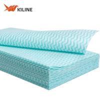 Lingettes de nettoyage de cuisine réutilisables en viscose couleur 80gsm, qualité alimentaire, à code couleur