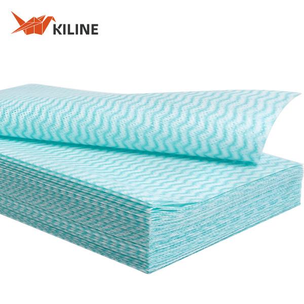 Tissu de nettoyage commercial codé en couleur, rouleau de serviette de cuisine réutilisable pour nettoyage multitâche