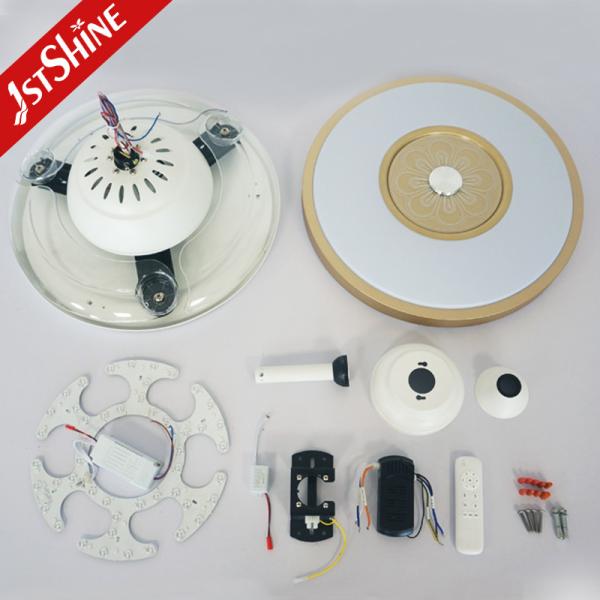 Fã de teto invisível do diodo emissor de luz de Smart RGB de 42 polegadas para o quarto
