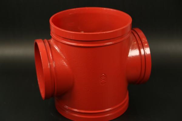 Threaded Connection four way cross Ductile Iron Commercial Needs