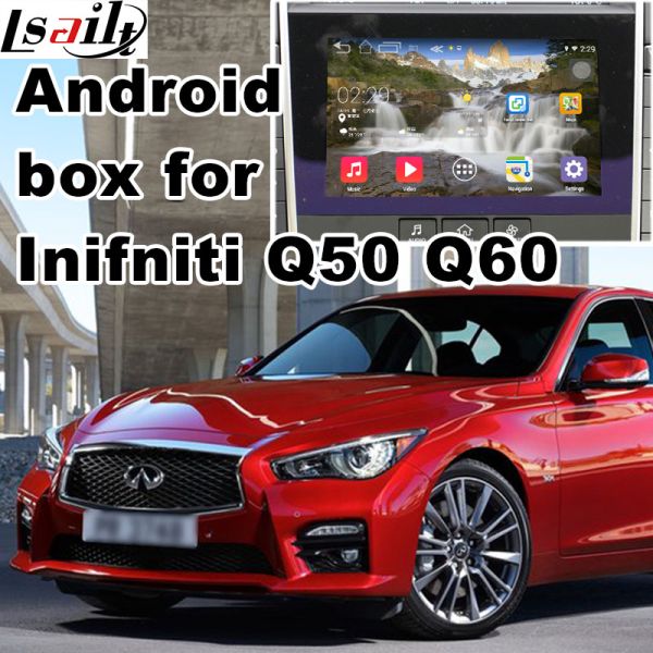 Андроид 10 интерфейса carplay навигации андроида Infiniti Q50 Q60 carplay видео-