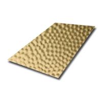 Tôle métallique de couleur estampée avec motif en nid d'abeille, plaque en acier inoxydable