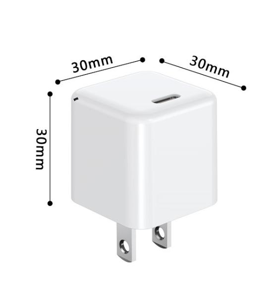 12V1.67A ETL PD20W Mini Wall Charger With EU/US Plug