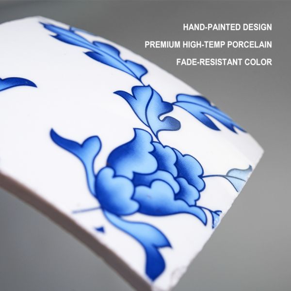 Decorative Classic Blue White Porcelain Funeral Urn For Human Ashes Wholesale
