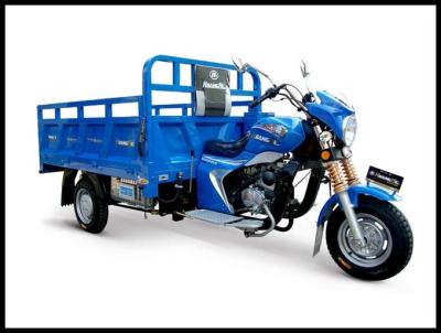250cc Close Cabin Chinese Tricycle Motorcycle 450KG Heavy Load Blue