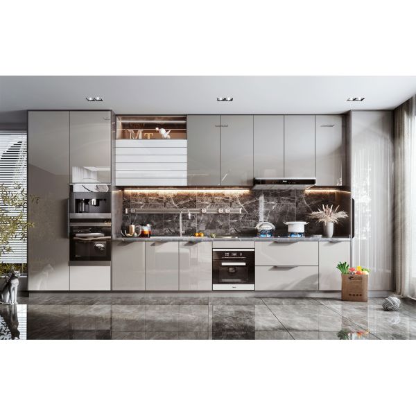 Modern Antique Kitchen Cabinet Sets Customized Color Plywood Lacquer