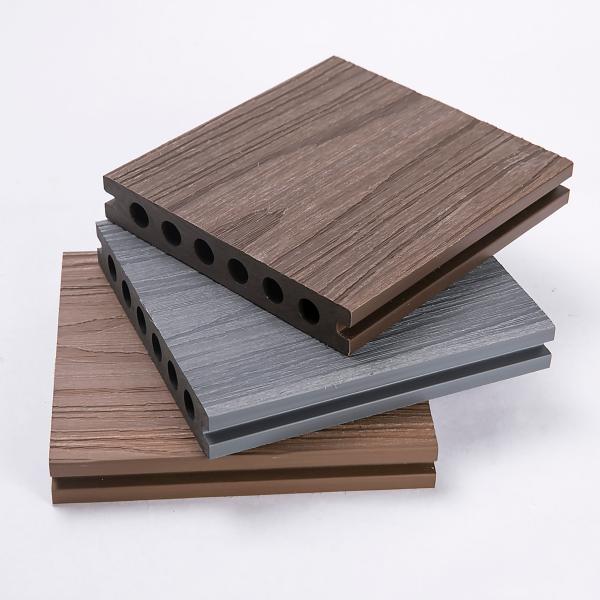 Best Solid Core Piso WPC PVC Patios Timber Smooth 3D Embossing Outdoor Composite Deck