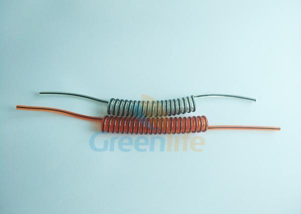 Heavy Duty Big Protec Custom Coiled Cable Orange / Clear Color 5.5MM Line Diameter