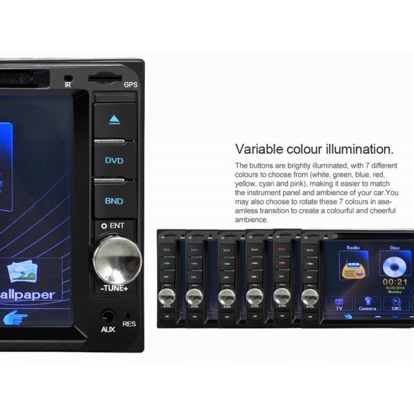 Ouchuangbo 7 inch car dvd gps radio stereo for Toyota universal support BT AUX USB swc