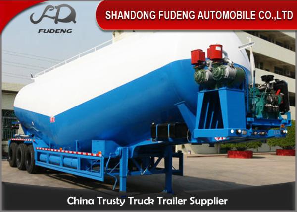 Reinforced Steel 40 CBM Bulk Cement Tanker Trailer With Rear Led Lights