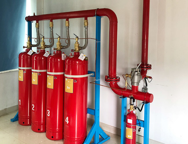 Fm200 Газовая система пожаротушения Система обнаружения пожара Трубопроводная линия Автоматический огнетушитель для архивов