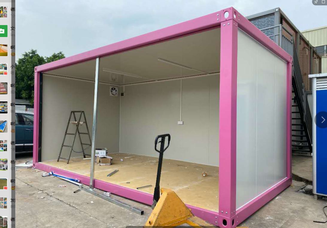 Labor Camp Glass Curtain Wall Detachable Container House