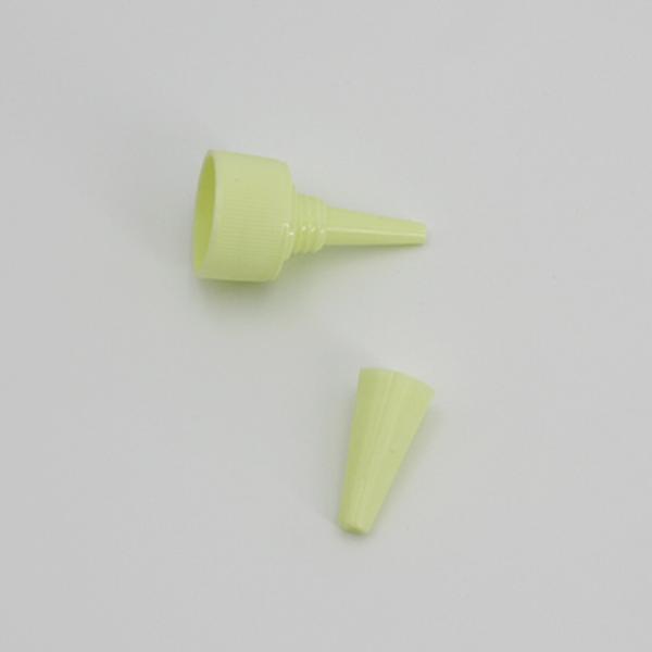 Plástico ilumine - a garrafa de empacotamento verde 24mm Flip Top Cap