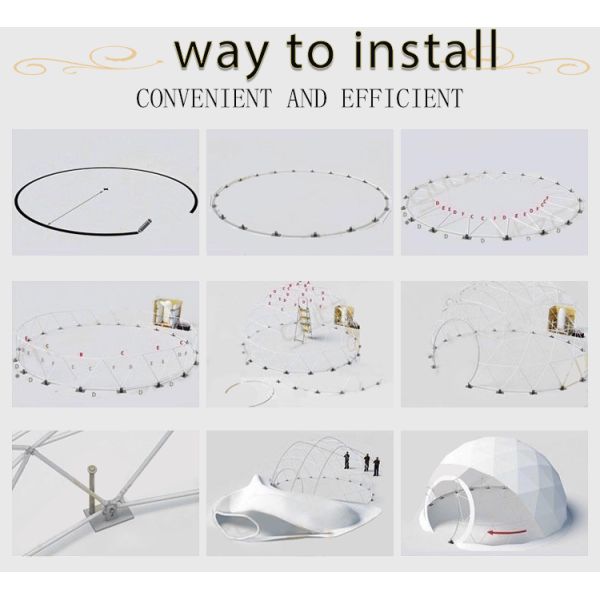 Размер 10м Надувная купольная палатка Взрывная палатка Иглу
