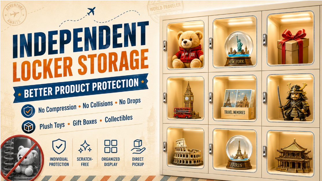 35-Locker Smart Souvenir Vending Machine for Theme Parks, Museums & Tourist Attractions