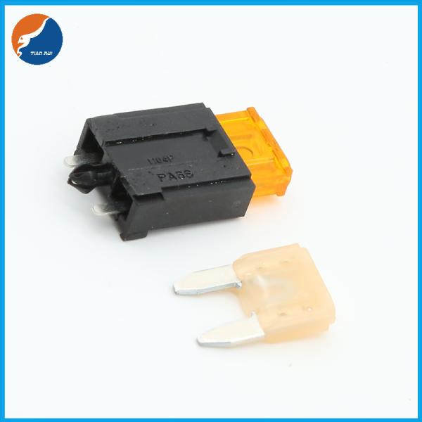 Nickel Plated Phosphor Bronze Terminal Mini PCB Mounting Blade Fuse Holder