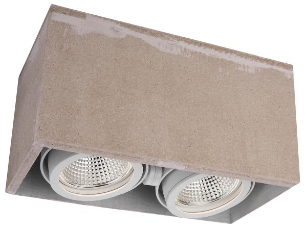 2*15W 2700-3000K Double Head Square Trimless Extreme Low Heat LED Down Light for Department Stores / R3B0127