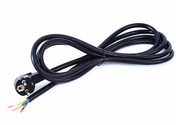 European 3pin power cord no end cabale availavle UL ,RHOS ,CE and so on 1m/2m/3m