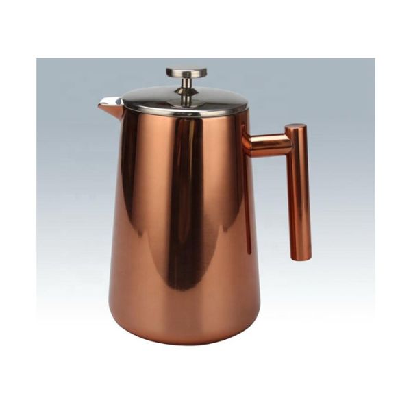 Double Wall S S French Press Pot Teapot 12/17/27/34/51oz