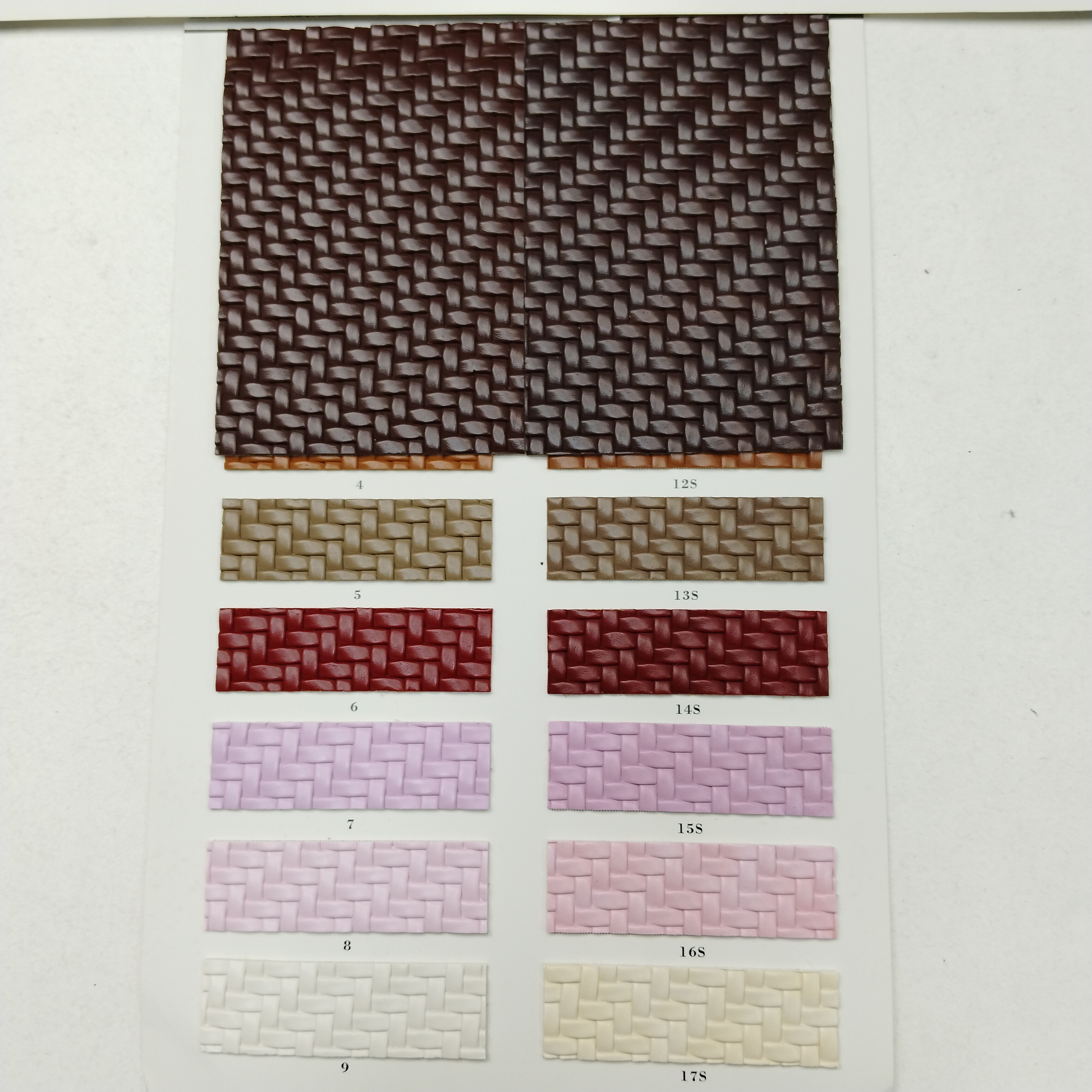 Durable Woven Texture PVC Luggage Leather Waterproof Artificial Faux Leather for Suitcases and Luxury Bags
