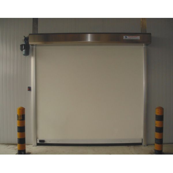 Smooth Open Interior / Exterior Roll Up Doors 304 Stainless Steel Standard Frame