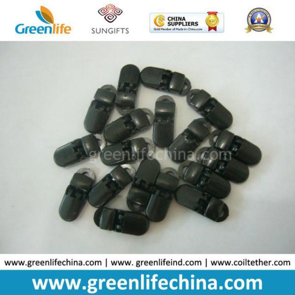 Plastic Black Small Popular 32mm Alligator Lid Badge Clips