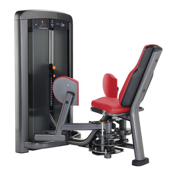 Equipamento resistente do Gym dos esportes, elevada precisão anca da cor vermelha da máquina da abducção