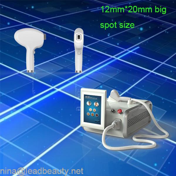 12 Inch touch screen 2000W Input Power diode laser soprano hair removal machine