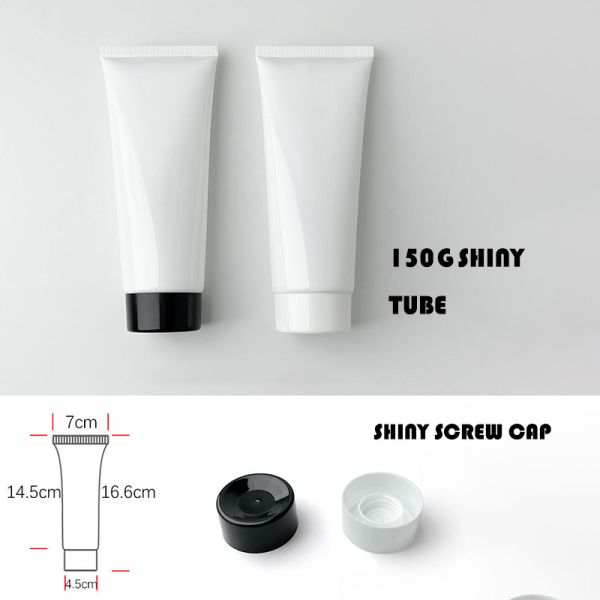 150ml/g PE cosmetic squeeze tube enhanced by silk screen printing ideal for cosmetic creams lotions and gels packaging providing durability