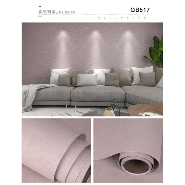 Papel de pared de tela azul rosa Papel de pared de tela impermeable para pared