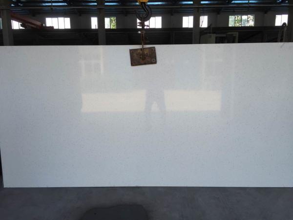 Cozinha de pedra contínua Worktops de Caesar 4600, bancadas brancas contínuas de quartzo