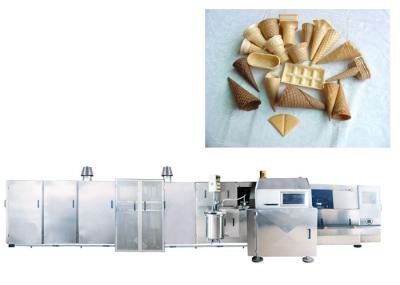 Gelado do cone da bolacha que faz o equipamento, processo de produção do gelado do de alta capacidade