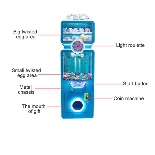 Twisted Egg Baby Amusement Game Machines Coin Operated Indoor