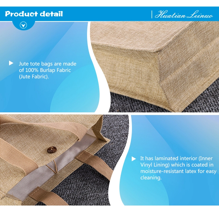 Различными сумка джута хлопка вышивки размера напечатанная покупками