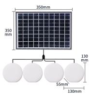 Luzes de acampamento solares piscantes de emergência portáteis 4 unidades