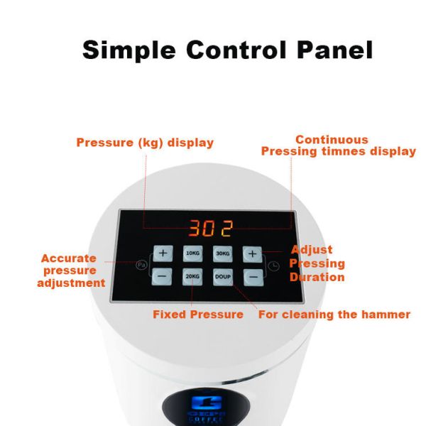 Алюминиевая сплав металлический 58 мм электрический кофе порошок пресс-машина с автоматическим подделкой