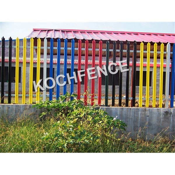 Commercial Industrial Steel Palisade Fencing High Strength Material Easy Installation