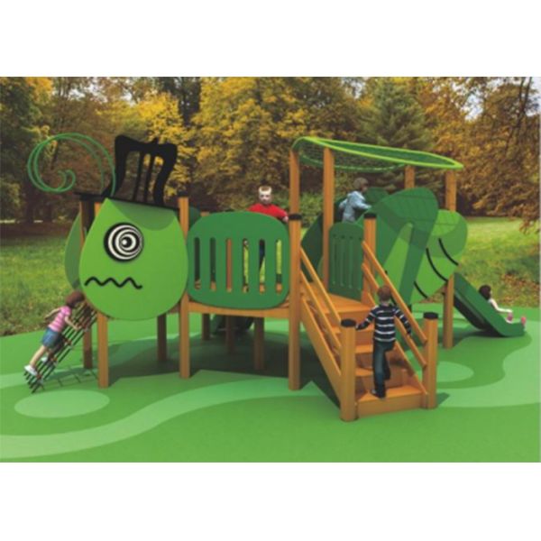 Train Type Wooden Play Park Equipment Toddlers Wooden Outdoor Playset