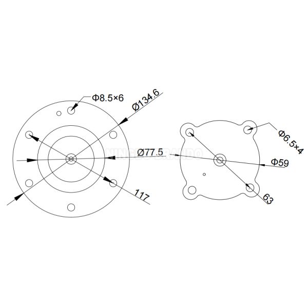 2' C50 C52 Импульсный реактивный клапан Комплект по ремонту диафрагмы для фильтра промышленного мешка