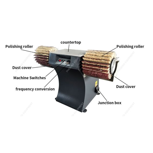 Wood Sanding Machine Double Head Drum Brush Sander for Polishing Solid Wood Furniture