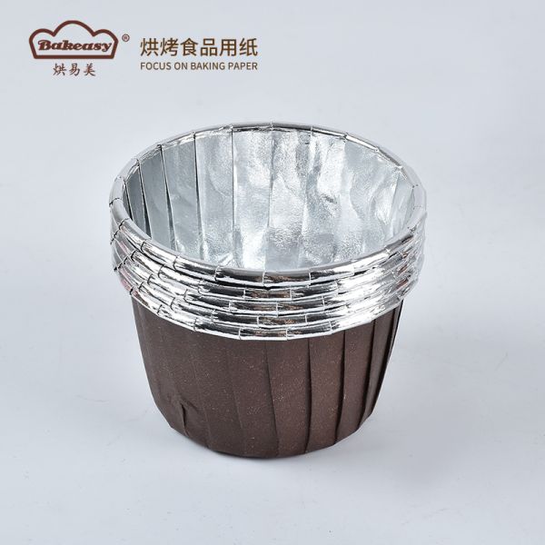 Rolled Rim Muffin Cup for Cupcakes Greaseproof & Disposable Premium Food-Grade Liners