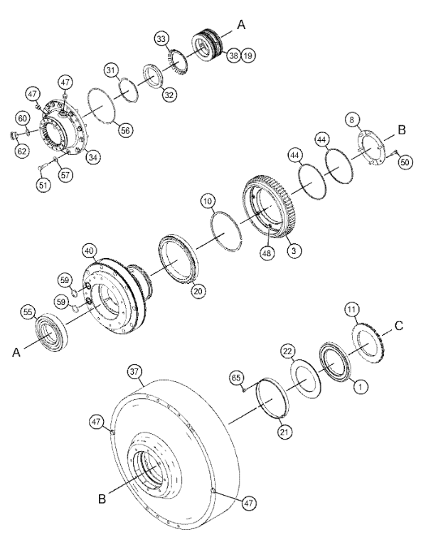 5P-6408 5P6408 Inner Bearing Excavator Bearing For Wheel Loaders 990 990 II 990H 990K