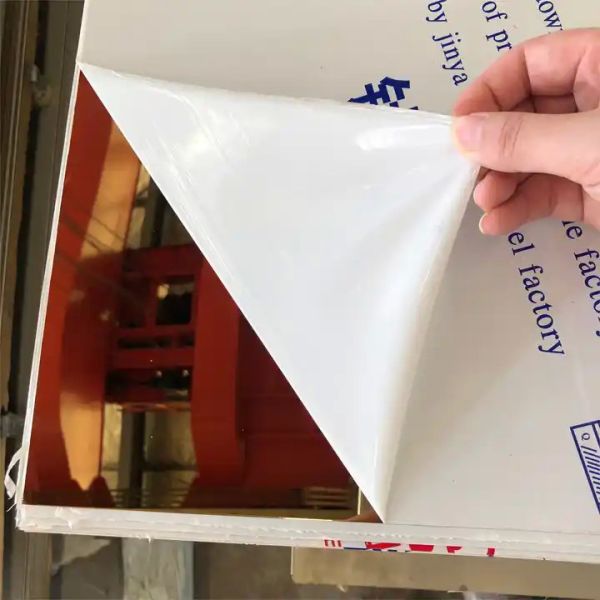 201 316 Золотое зеркало Декоративный листок из нержавеющей стали длина 2440 мм