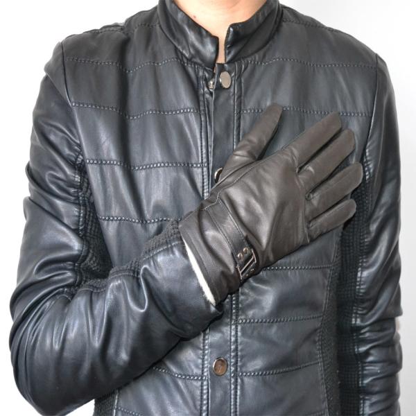 High quality mens leather gloves winter