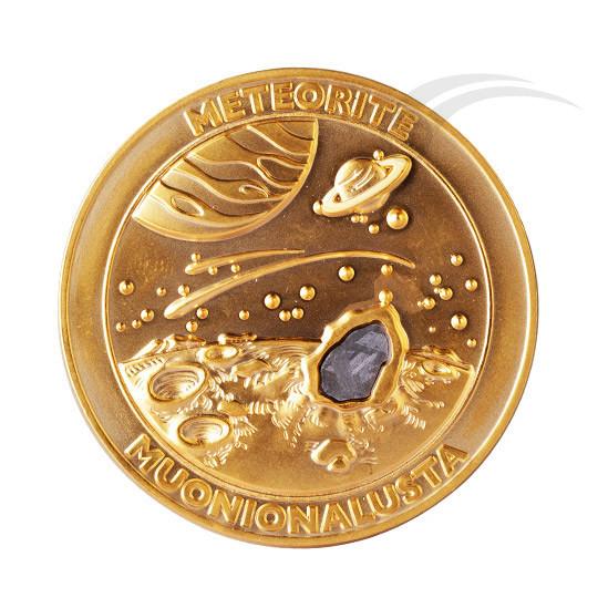 Space Traveling Meteorite Muonionalusta Metal Coin Collectible  40mm God Copper