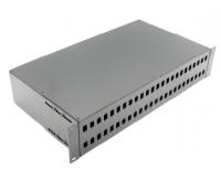 Panneau de brassage fibre fixe vide à montage en rack 2U 19 pouces